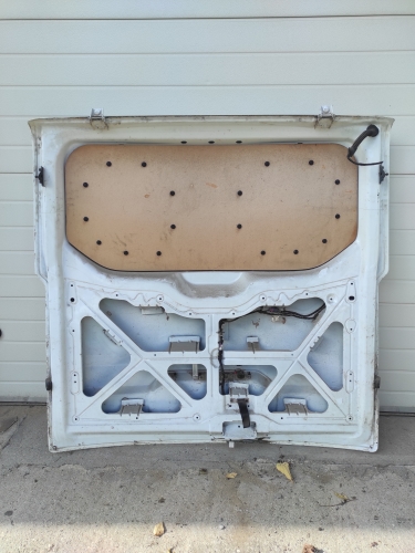 Ford Transit Custom felfelé nyíló hátsó ajtó gyári bontott fehér (2013-)